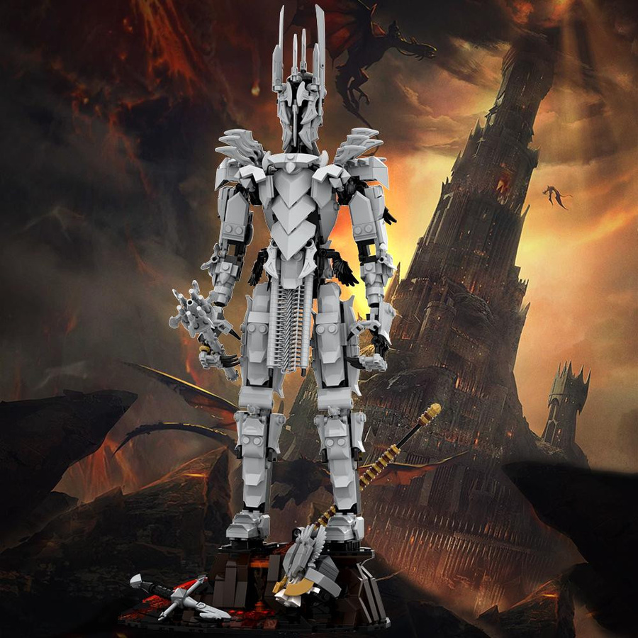 Gobricks Der Herr der Ringe Sauron Teufel Figuren Bausteine Spielzeug - Bild 2