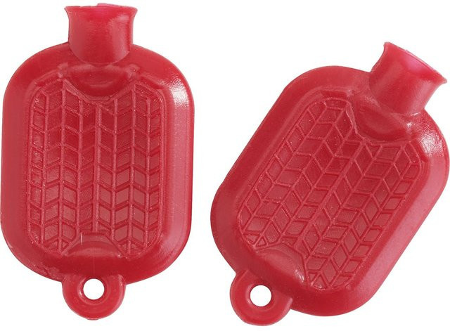 HobbyFun Miniatur Wärmflasche Rot Kunststoff - Bild 1