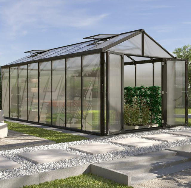 Vitavia Gewächshaus Zeus Comfort 15700 Schwarz 15,7 m² - Bild 1