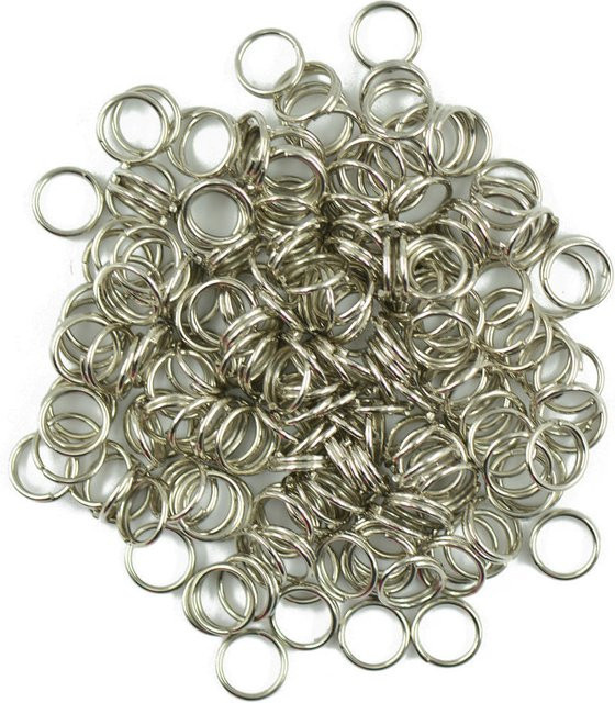 Schlüsselanhänger Kette, Stahl, Silber, Grau, 6mm, 8mm, Unisex - Bild 1