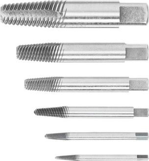 Gedore Schraubenausdreher-Satz 6-teilig M3-M24 aus Edelstahl in Silber - Bild 1
