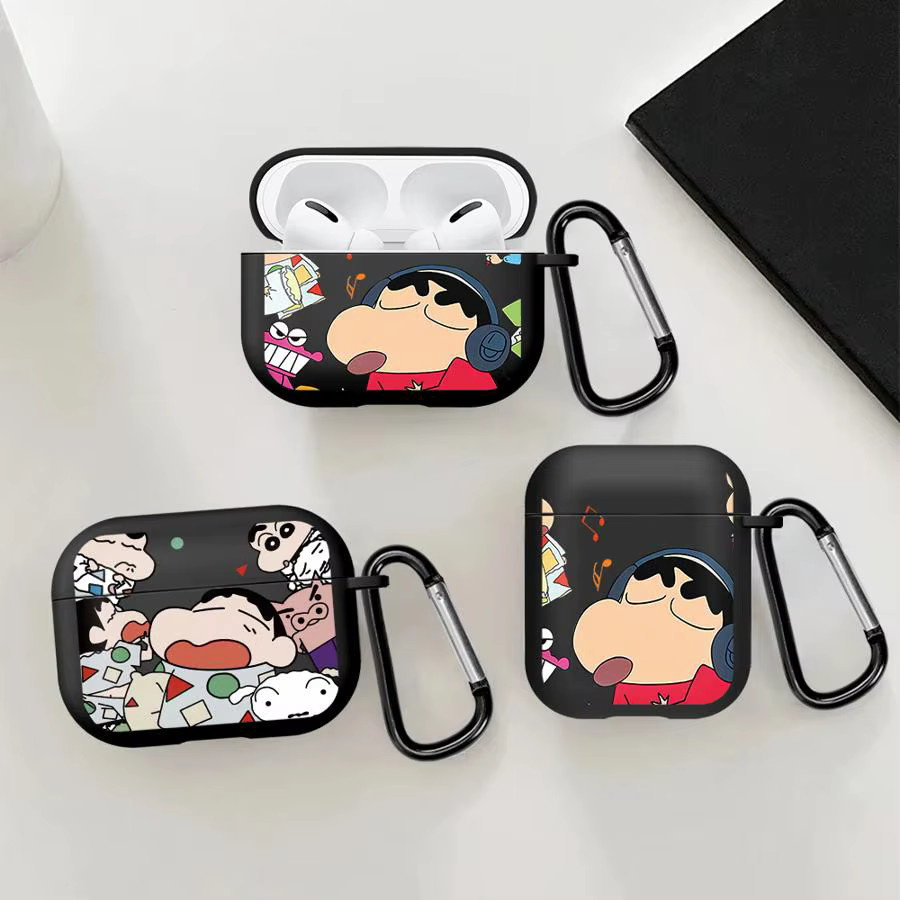 Cartoon Crayons Shinchan Kopfhörerhülle für Apple AirPods Pro 1 2 3 und AirPods 4, Mehrfarbig - Bild 4