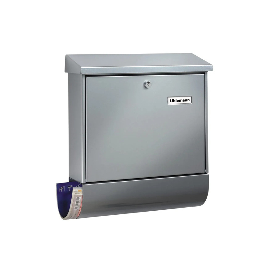 Burg Wächter Briefkasten und Box Set Vario 86720 in Silber mit Schlüsselschloss - Bild 2