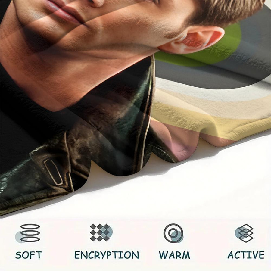 Dean Winchester Druck Flanellblanket in Multicolour, B/B: 130 x 150 cm - Bild 1