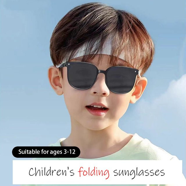 ZUXUB Kindersonnenbrille, Vollrand, Square, Kunststoff, Black - Bild 1