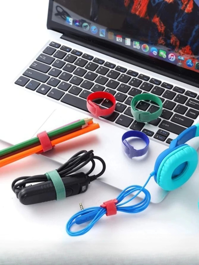 Kerokuru Kabel-Organizer für Kabelmanagement und Kabelwickler in Schwarz - Bild 4