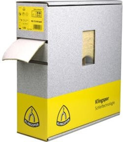 Klingspor Schleifrolle PS 73 CWF mit Korn 120 in Weiß, Breite: 11,5 cm, Länge: 25000 cm - Bild 1