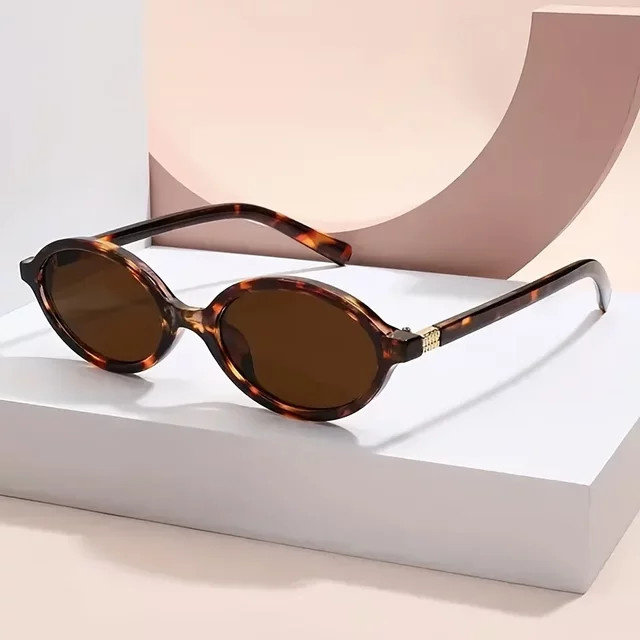 DIXSG Korrektionsbrille, Oval, Vollrand, Kunststoff, Braun, Damen - Bild 1