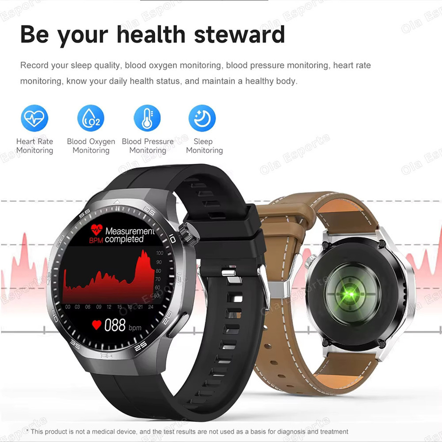 Ola Esporte Smartwatch, Silber, Herren, GPS, Bluetooth, Wasserdicht - Bild 3