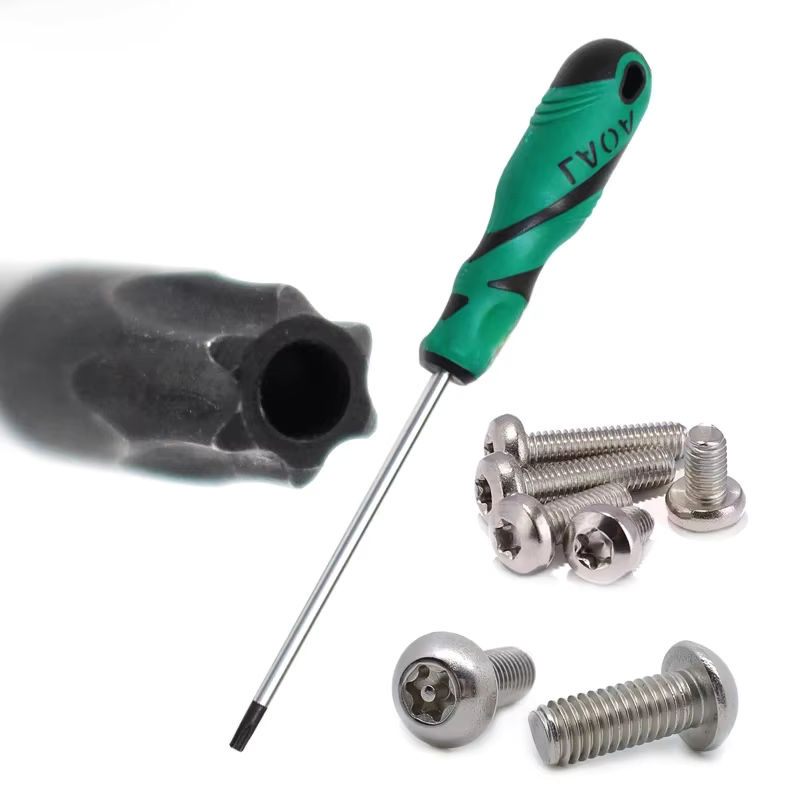 LAOA Torx-Schraubendreher aus legiertem S2-Stahl mit mittlerem Loch, Farbe: Grün - Bild 6