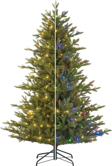 Künstlicher Weihnachtsbaum Macallan von Black Box Trees mit LED-Beleuchtung in Grün, Höhe: 305 cm - Bild 1