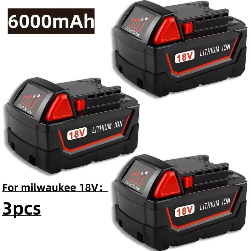 Milwaukee M18B5 Li-Ion Akku 18 V 6000 mAh für M18 Elektrowerkzeuge 48-11-1860 - Bild 3