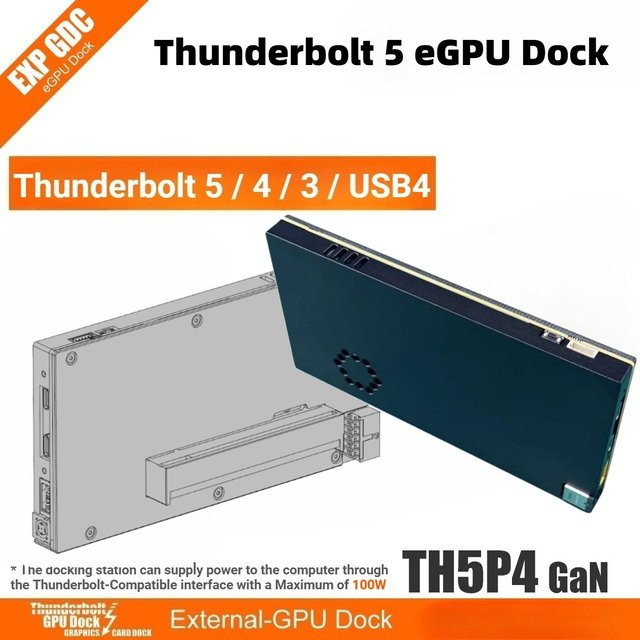 SPEEDIER Upgrade TH5P4GaN Externe Grafikkarte eGPU Docking Station für Laptop mit Thunderbolt 5, Thunderbolt 4 und USB4 Unterstützung - Bild 1