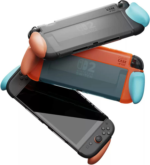 Skull & Co. Savage Raven GripCase mit austauschbarem ergonomischem Griff für Nintendo Switch 2 in Purple und Green - Bild 1