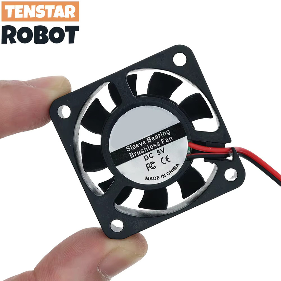 TENSTAR ROBOT Bürstenloser DC-Lüfter für Kühlkörper und 3D-Drucker in Schwarz, B/T/H: 40 x 40 x 10 mm oder 30 x 30 x 10 mm, 12 V oder 5 V - Bild 2