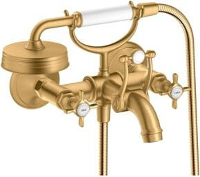 Hansgrohe Axor Montreux Zwei-Griff-Spültischarmatur in Brushed Brass - Bild 1