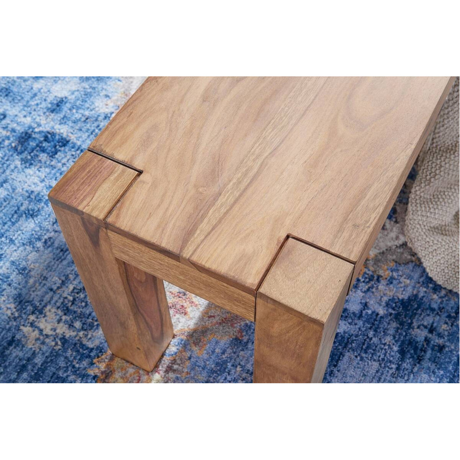 Wohnling Sitzbank aus Akazie in Natur, Farbe: Braun/Beige, B/H/T: 140 x 45 x 35 cm - Bild 3