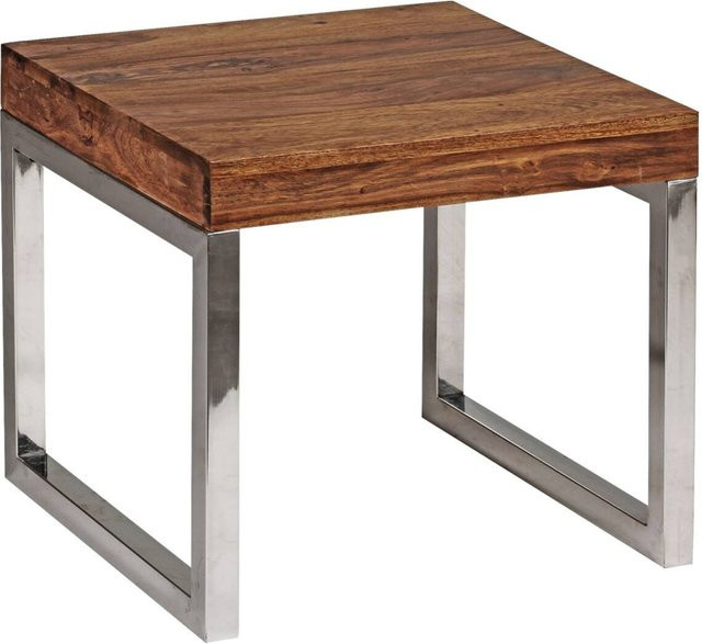 Beistelltisch Wohnling aus Holz in Rosenholz, B/H/T: 45 x 40 x 45 cm - Bild 1