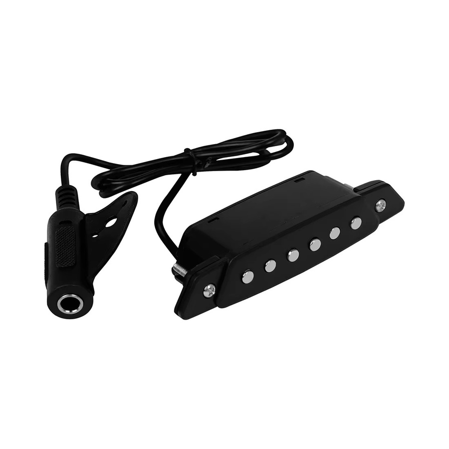 IRIN Magnetischer Gitarren-Schallloch-Tonabnehmer für klassische Akustikgitarren in Schwarz inklusive Verbindungsdraht und Schraubendreher - Bild 2