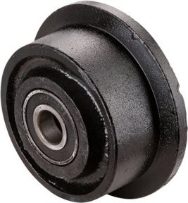 BS Rollen Spurkranzrad C65.101 aus Kunststoff in Schwarz - Bild 1