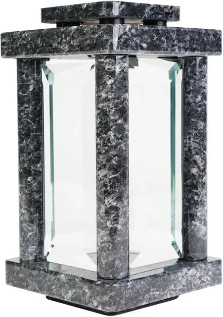 KOKA Grablampe Viereckig Gerundet aus Granit Labrador in Grau, B/T/H: 14,0 x 26,0 x 14,0 cm - Bild 1
