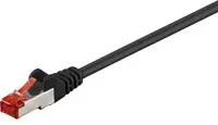 Goobay Netzwerkkabel CAT 6 Ethernet LAN Kabel in Schwarz, 1,5 m - Bild 1