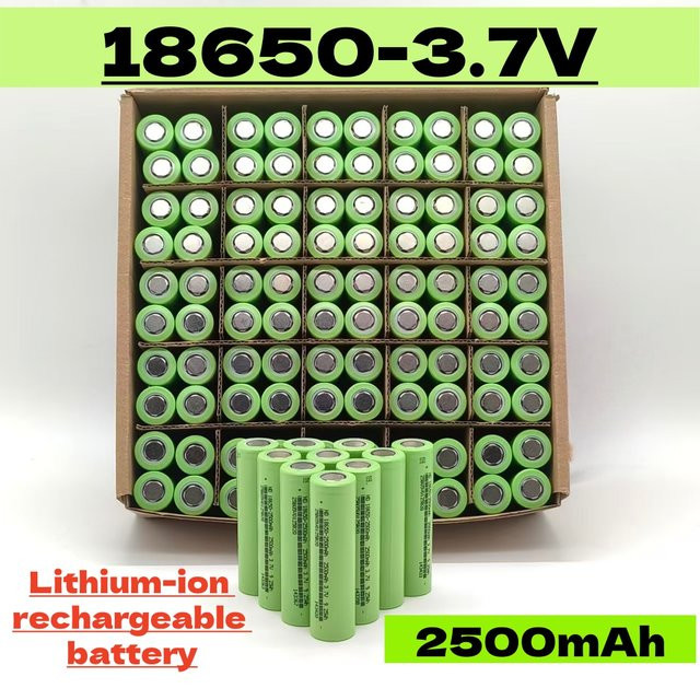 Premium 2500 mAh 3,7 V 18650 Lithiumbatterie in Grün für Spielzeug und Werkzeuge - Bild 1