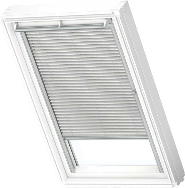 Velux Jalousie Manuell PAL PK10 7057S Silber Gebürstet B: 94 cm, H: 160 cm - Bild 1