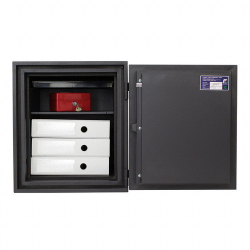 Rottner Feuerschutztresor Sydney aus Stahl in Anthrazit und Schwarz, B: 44,5 cm, H: 51,5 cm, T: 40,0 cm - Bild 2