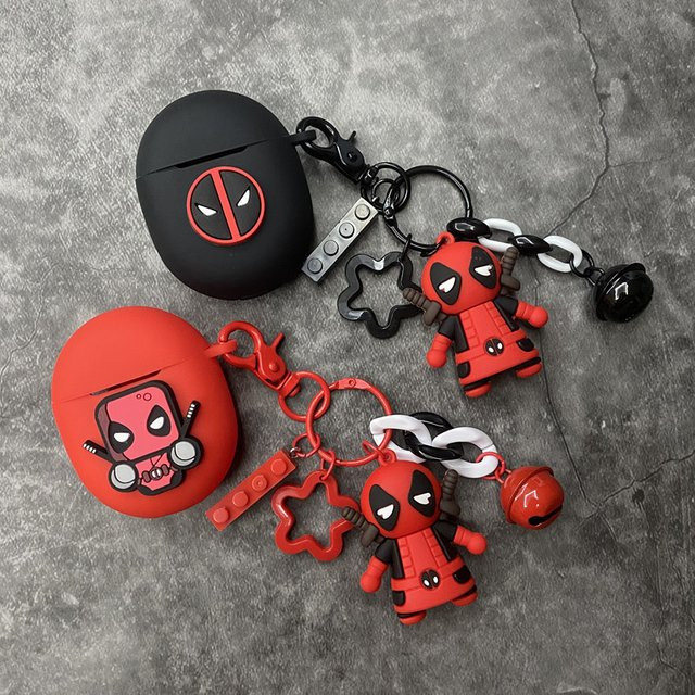 Beast Kingdom Marvel Deadpool Silikon Schutzhülle für Google Pixel Buds Pro 2 und A-Serie inklusive Schlüsselanhänger - Bild 1