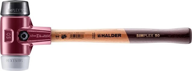 Halder Simplex Schonhammer mit Gummi und TPE-mid in Grau und Schwarz - Bild 2