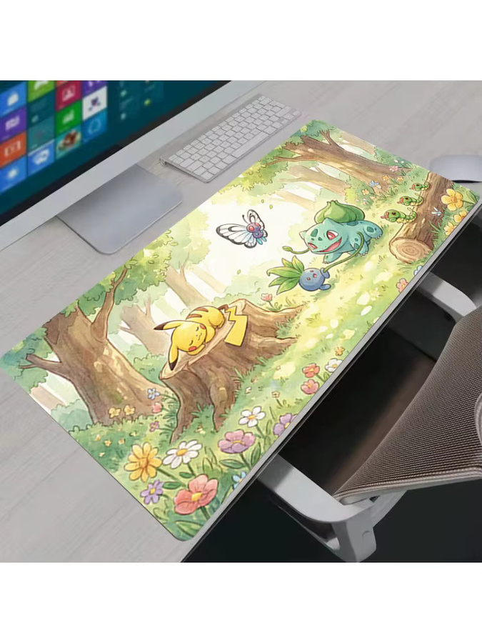 Bandai Pokémon Gaming Mauspad XXL Pikachu Multicolour Tastaturunterlage für PC - Bild 2