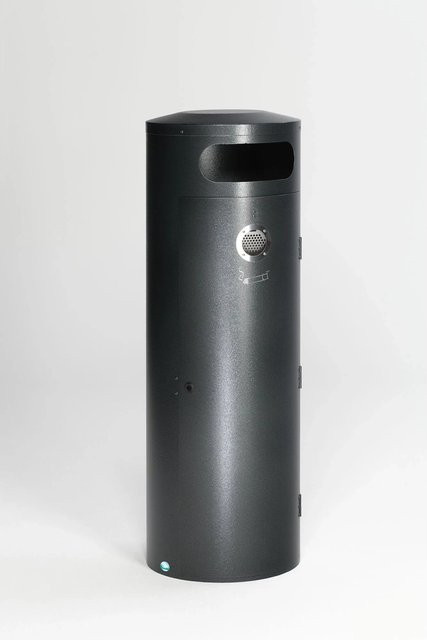 PROREGAL Kombiascher mit Einflügeltür aus verzinktem Stahl in Grau, H x B x T: 124,5 x 42 x 42 cm - Bild 1