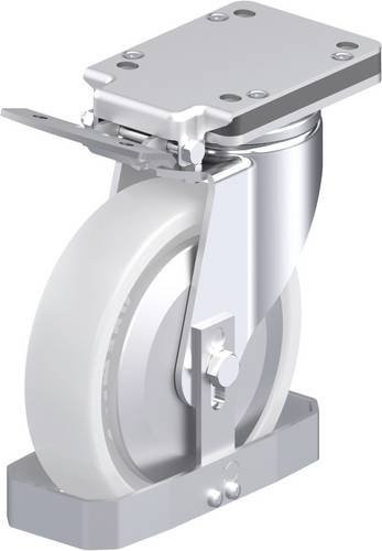 Blickle Stahlblech-Lenkrolle 940158 LH-SPO 201G-IS-FA-FS, verzinkt, Rad-Durchmesser: 20 cm, Tragfähigkeit: 900 kg - Bild 1