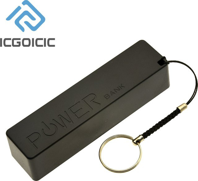 USB Power Bank Case Kit DIY Box Shell mit 18650 Batterieladegerät Modul und Kabel für Arduino-Projekte in Schwarz - Bild 1