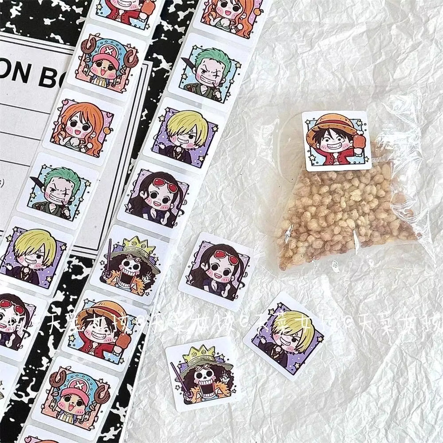 500 Stück One Piece Bandai Dekorative Aufkleber in Multicolour für Umschläge und Geschenke - Bild 4