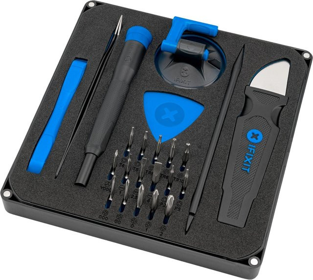 iFixit Essential Electronics Reparaturwerkzeugset, 23-teilig, Blau-Schwarz - Bild 2