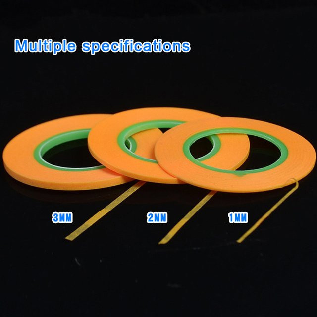 MYPANDA Modell Abdeckband Orange für Sprühbeschichtung und DIY Spezial Masking, Länge: 18 m, Breite: 3 mm - Bild 1