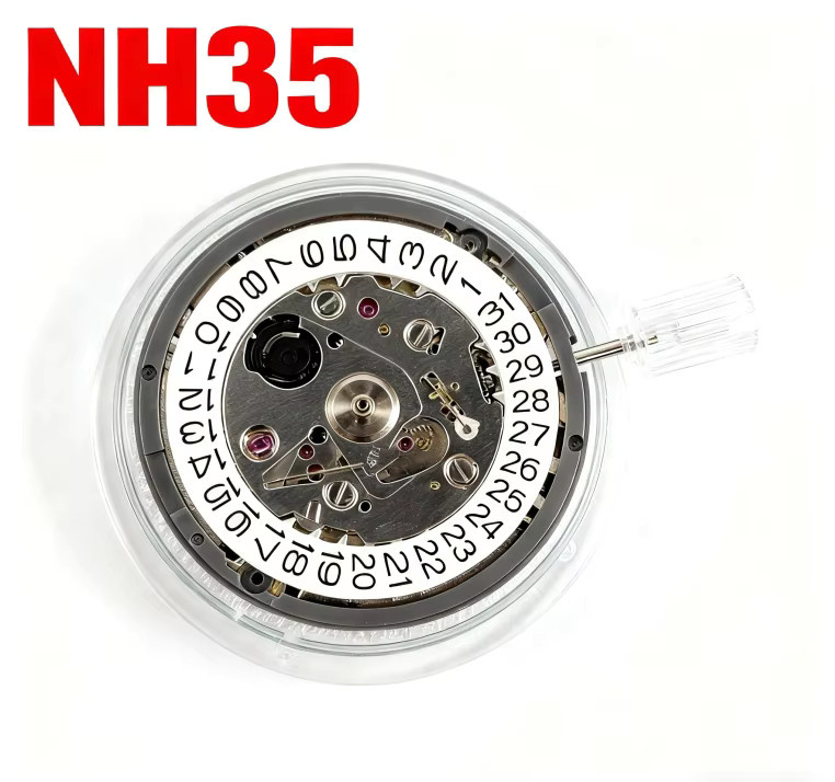 OAKCHARM NH35A Automatisches Mechanisches Uhrwerk, Silber, Rubin - Bild 1