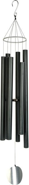 Nature´s Melody Klangspiel Aureole in Schwarz aus Aluminium, Höhe: 91 cm - Bild 1
