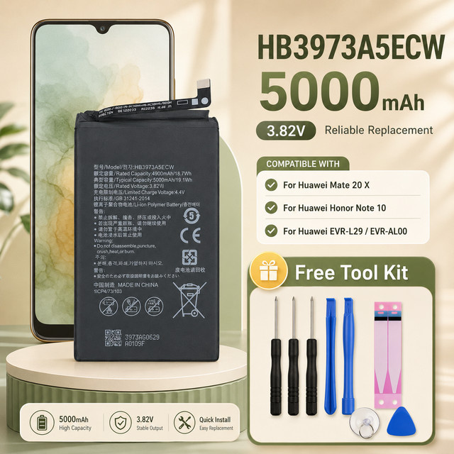 Huawei HB3973A5ECW Ersatzbatterie mit 5000mAh für Mate 20X, Honor 8X Max und Note 10 - Bild 1
