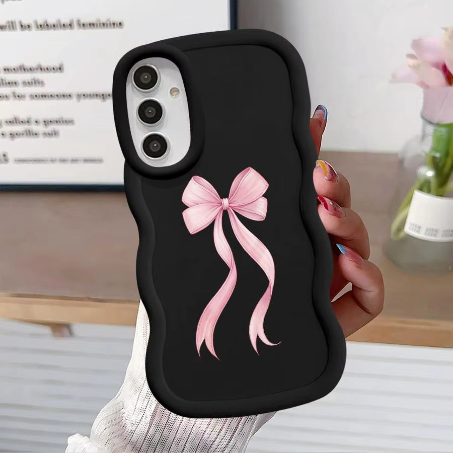 Weiche Handyhülle für Samsung Galaxy mit Schleifen-Design in Rosa und Multicolour - Bild 2
