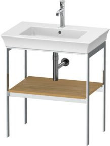 Duravit Waschtisch-Konsole White Tulip in Weiß, bodenstehend, aus Holz, B: 68,4 cm, T: 45 cm - Bild 1