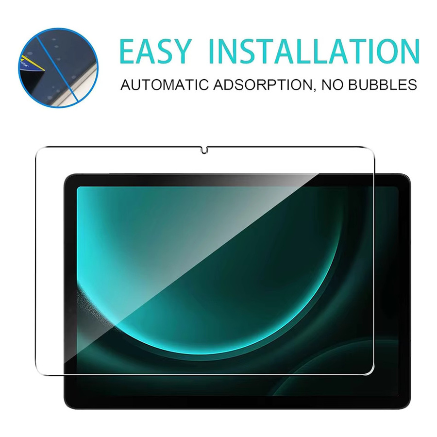 Samsung Displayschutzfolie aus gehärtetem Glas für Galaxy Tab S9 FE 10,9 Zoll SM-X510 SM-X516B transparent - Bild 3