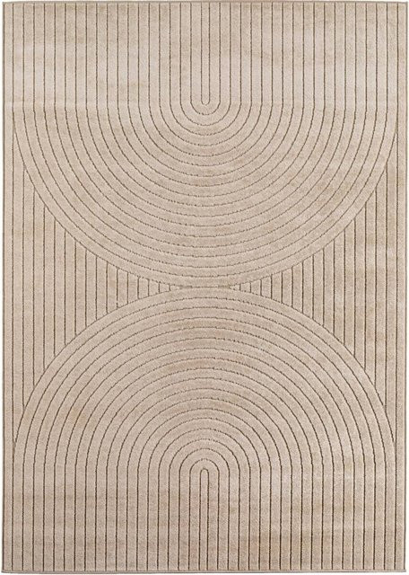 Ayyildiz In- und Outdoor-Teppich Nova Beige mit Hoch-Tief-Effekt B/L: 280 x 370 cm - Bild 1
