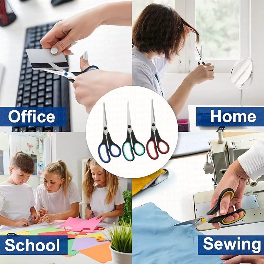 Multifunktionale Edelstahlscheren für Büro, Stoff, Papier und Strickarbeiten - Bild 2