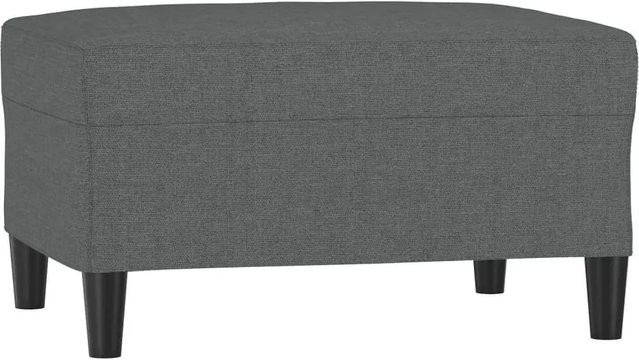 vidaXL Fußhocker Dunkelgrau mit Stoffbezug B/T/H: 70 x 55 x 41 cm - Bild 1