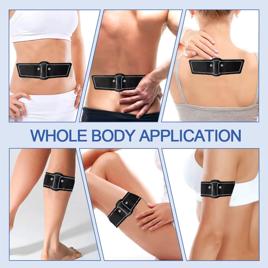 OPSLEA EMS-Muskelstimulator Fitness-Trainer mit Gel-Patches, Unisex - Bild 5