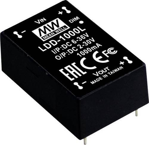 Mean Well MW LDD-1000L DC/DC-Wandler Print 52W Schwarz - Bild 1