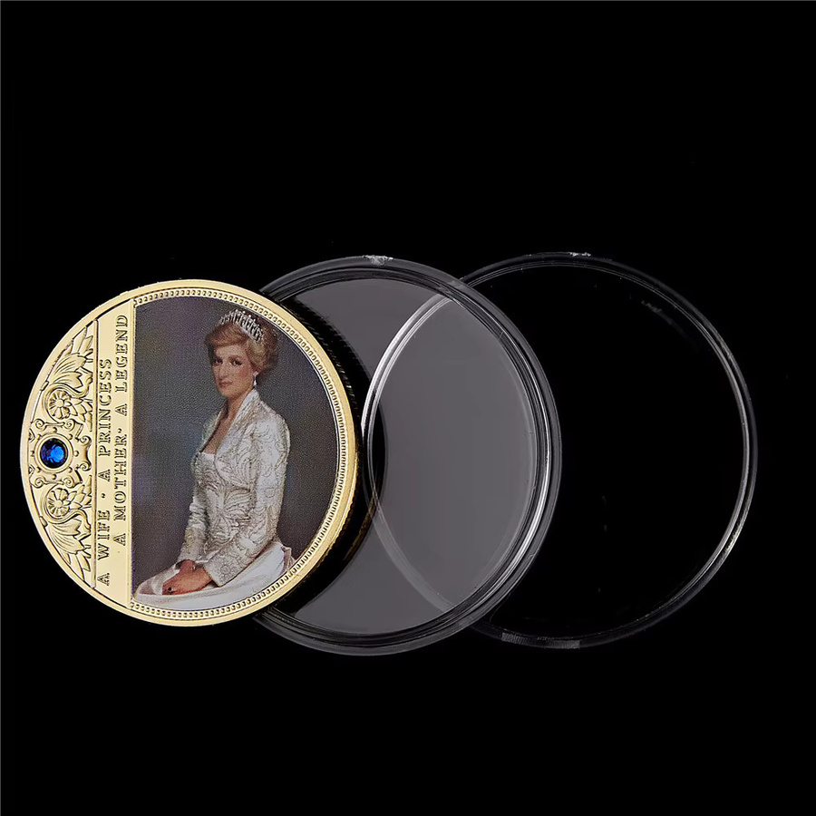 SMJY Gedenk-Token-Münze Britische Diana Princess Rose, Diamant - Bild 2